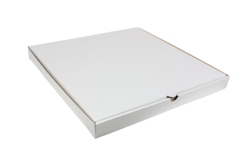 Pudełko karton opakowanie na pizze proste rogi białe 420x420x40 mm 50 sztuk
