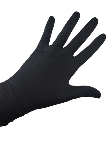 Rękawice nitrylowe czarne 'S' a'100 diagnostyczne