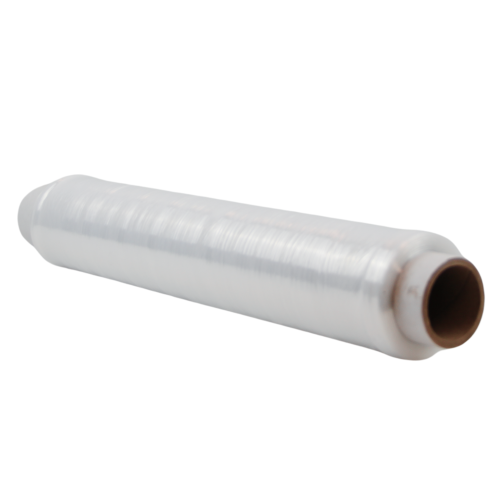 Folia stretch RĘCZNA Z ZAKŁADKAMI 12 my 1,5 kg 150% transparent