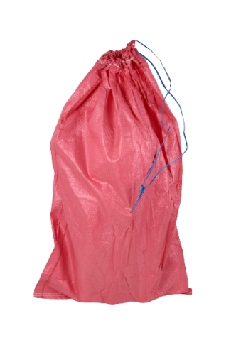 Worek PP czerwone z zaciągiem 50x80 cm 