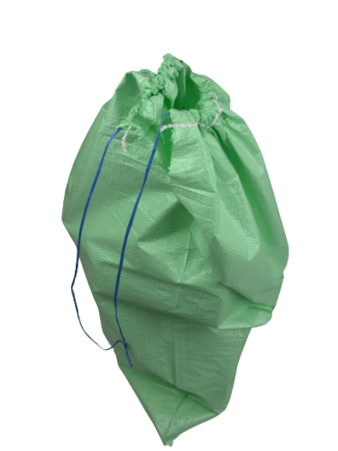 Worek PP zielony z zaciągiem 50x80 cm